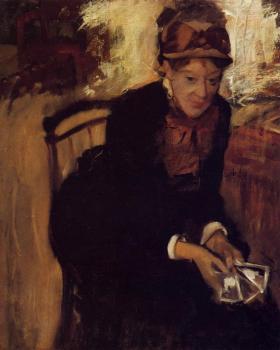 Edgar Degas : Portrait of Mary Cassatt II